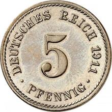 5 fenigów 1911 A  