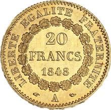 20 francos 1848 A  