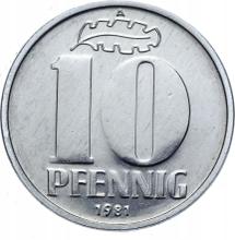 10 Pfennig 1981 A  