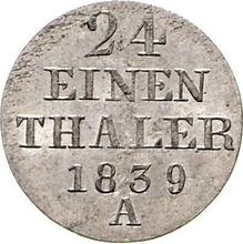 1/24 thaler 1839 A  
