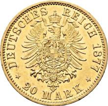 20 Mark 1877 B   "Prussia"