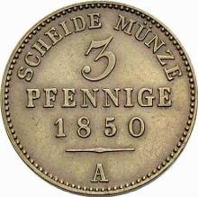 3 Pfennige 1850 A  