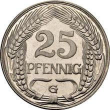 25 Pfennig 1911 G  