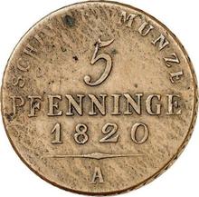 5 Pfennige 1820 A   (Pruebas)