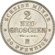 2 Neu Groschen 1863  B 