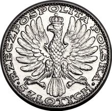 5 Zlotych 1928    "Schwarze Madonna von Tschenstochau" (Probe)