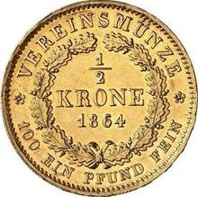 1/2 Krone 1864   