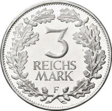 3 Reichsmark 1925 F   "Rheinlande"
