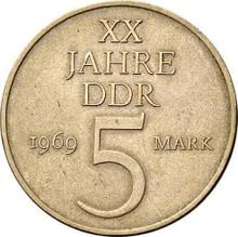 5 Mark 1969 A   "20 Jahre DDR"