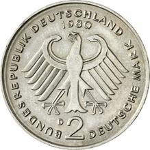 2 марки 1980 D   "Курт Шумахер"