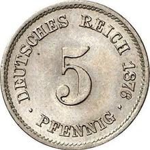 5 fenigów 1876 F  