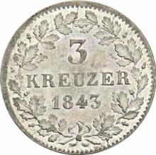 3 Kreuzer 1843   