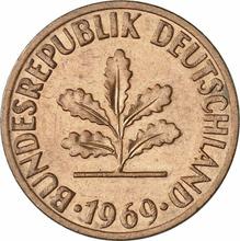 2 Pfennig 1969 D  