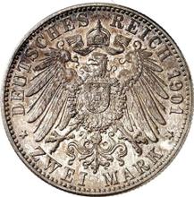 2 марки 1901 G   "Баден"