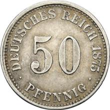 50 пфеннигов 1875 H  