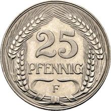 25 fenigów 1910 F  