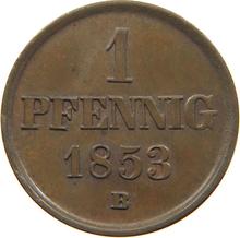 1 fenig 1853 B  