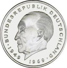 2 марки 1972 J   "Аденауэр"