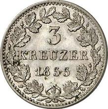 3 kreuzers 1855   