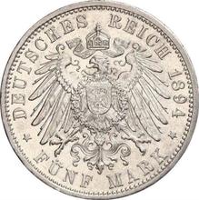 5 marcos 1894 G   "Baden"