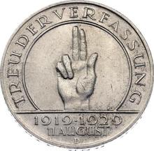 3 Reichsmark 1929 D   "Reichsverfassung"
