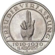 5 Reichsmarks 1929 E   "Constitución"