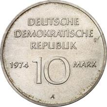 10 марок 1974 A   "25 лет ГДР"