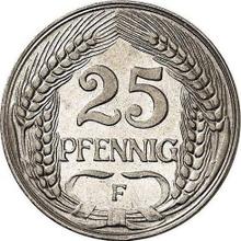 25 Pfennig 1909 F  