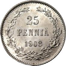 25 Penniä 1908  L 