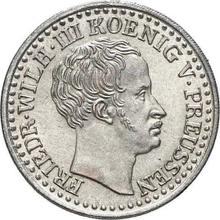 1 серебряный грош 1827 D  