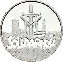 100000 złotych 1990    "10-lecie powstania Solidarności"