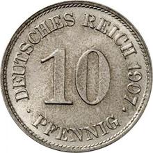 10 пфеннигов 1907 E  
