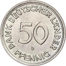 50 пфеннигов 1949 D   "Bank deutscher Länder"