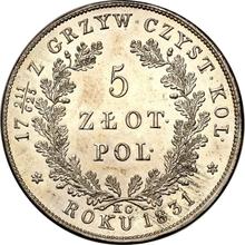 5 złotych 1831  KG  "Powstanie listopadowe"