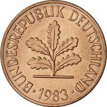 2 Pfennig 1983 D  