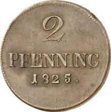 2 пфеннига 1825   