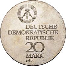20 марок 1980    "Эрнста Аббе"