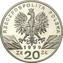 20 Zlotych 1999 MW  NR "Wolf"