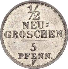 1/2 Neugroschen 1853  F 