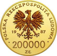 200000 złotych 1987 MW  SW "Jan Paweł II" (PRÓBA)