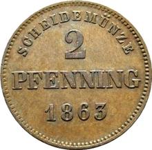 2 пфеннига 1863   