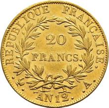 20 franków AN 12 (1803-1804) A   "EMPEREUR"