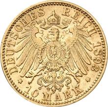 10 Mark 1893 F   "Würtenberg"
