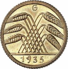 5 Reichspfennigs 1935 G  
