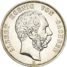 5 марок 1876 E   "Саксония"