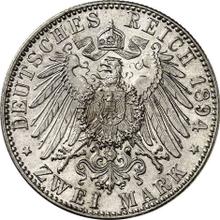 2 marcos 1894 G   "Baden"