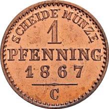1 пфенниг 1867 C  