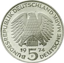 5 Mark 1974 F   "Grundgesetzes"