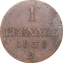 1 fenig 1838 A  