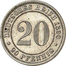 20 Pfennige 1890 E  